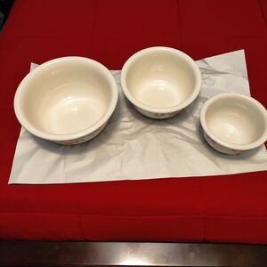 Corelle Pink and White Stoneware Bowl